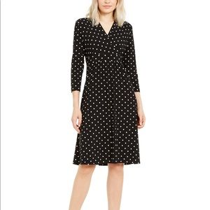 Anne Klein polka dot midi dress
